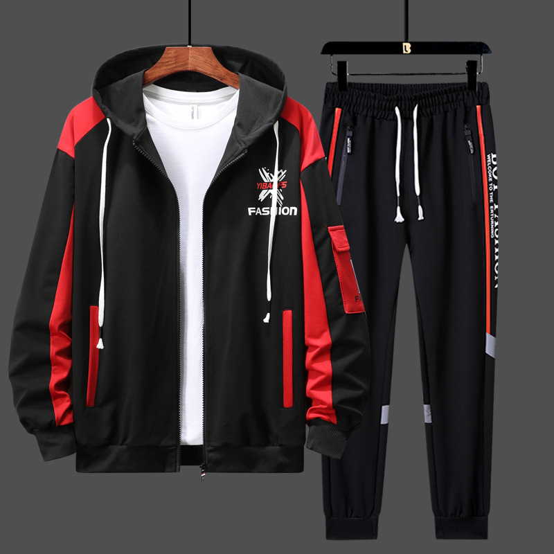 Mens Fashion Zip Up - 2026 Casual Sports Suit Men Spring/fall