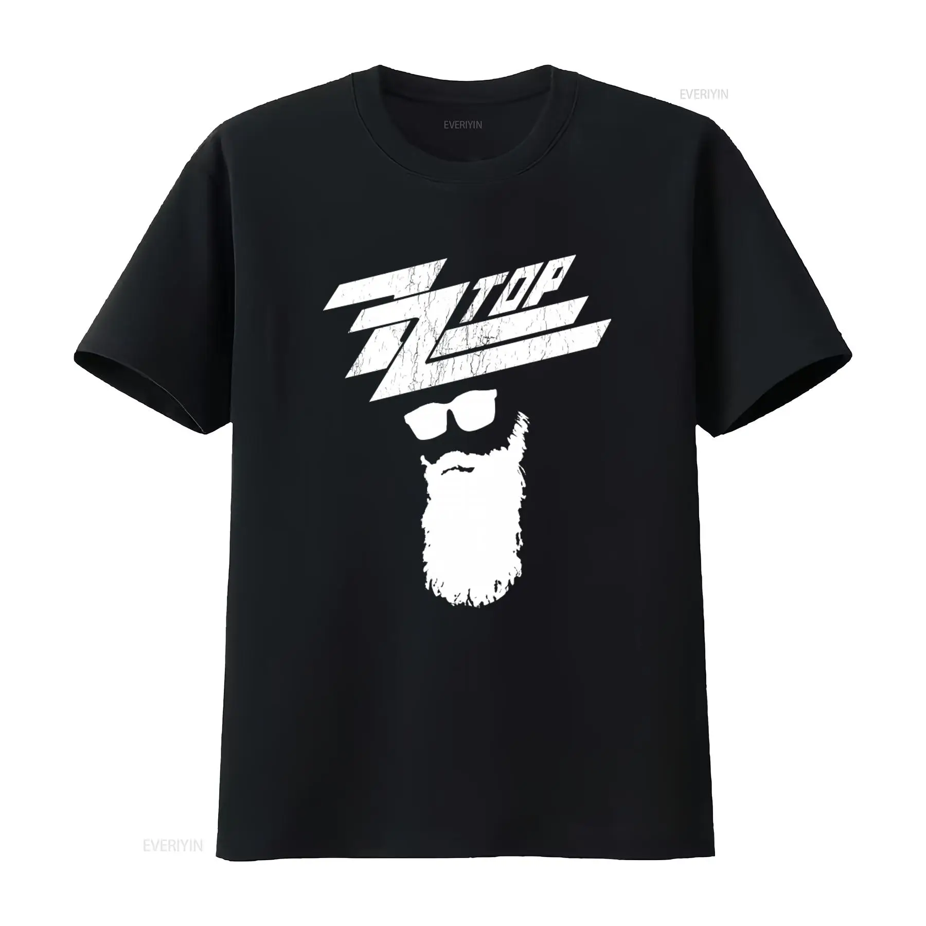 Mens Fashion Black Shirt - ZZ TOP Rock Band Music Black