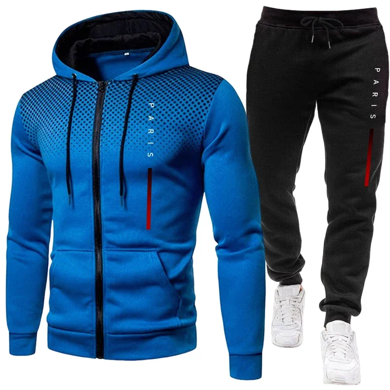 Mens Fashion Zip Up - Fall Winter Daily Casual Sports Hoodie