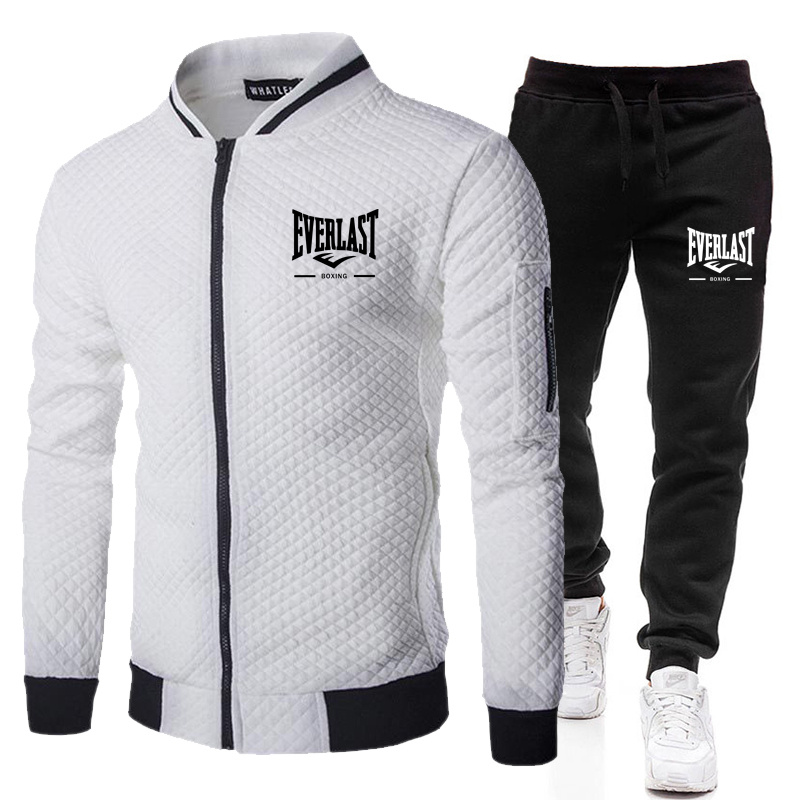 Mens Fashion Zip Up - EVERLAST BOXING SpringandAutumn Men's Fashion Street