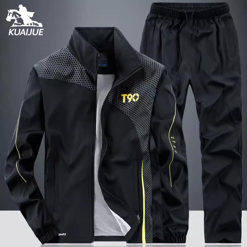 Mens Fashion Zip Up - Men Sportswear Sets Spring Autumn New