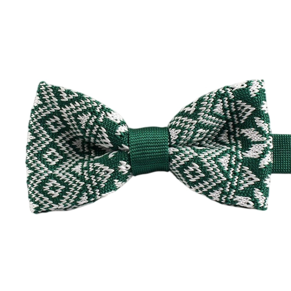 Men'S Fashion Xmas Party - Creative Snowflake Knitted Christmas Necktie Adjustable