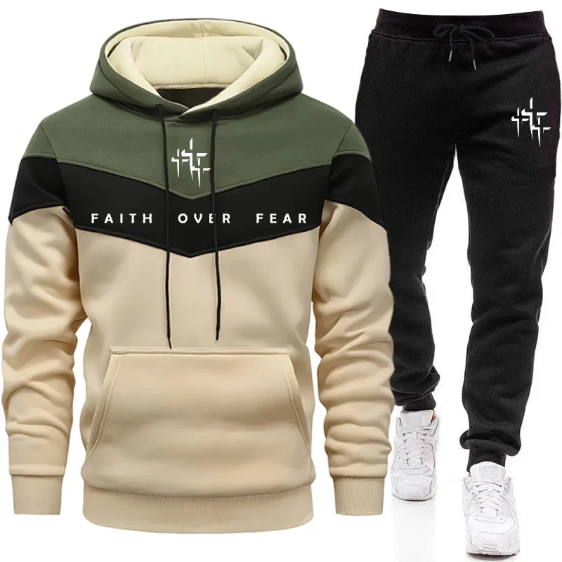 Faith Over Fear Men's Tracksui - đánh giá và giá Mens Fashion Urban