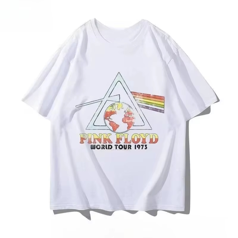 Pink Floyd Graphic Print T-Shi - đánh giá và giá Men'S Fashion Pink Shirt