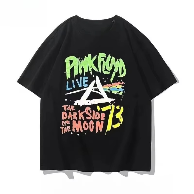Pink Floyd Graphic Print T-Shi - đánh giá và giá Men'S Fashion Pink Shirt