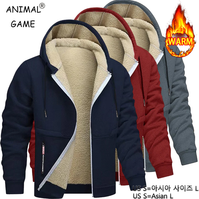 Animal Game Mens Casual Hooded - đánh giá và giá Sherpa Jacket Fleece