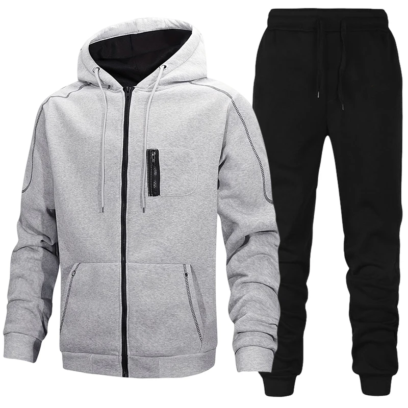 Fashion Men's Tracksuit Casual - đánh giá và giá Mens Fashion Zip Up