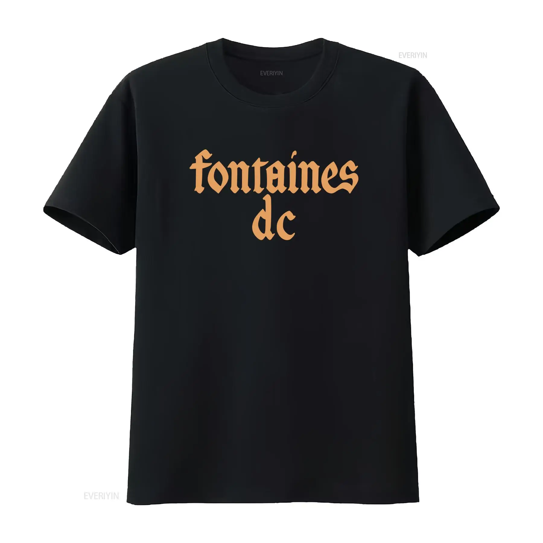 Fontaines D C 'Gothic Logo' Bl - đánh giá và giá Mens Fashion Black Shirt