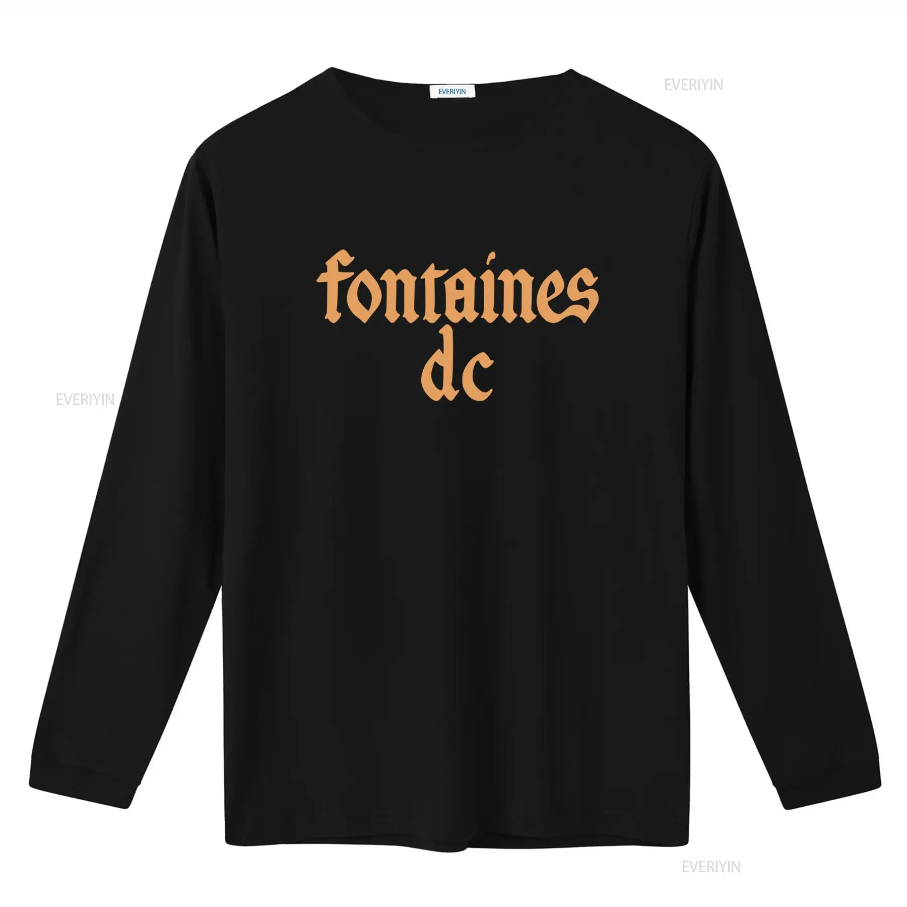 Fontaines D C 'Gothic Logo' Bl - đánh giá và giá Mens Fashion Black Shirt