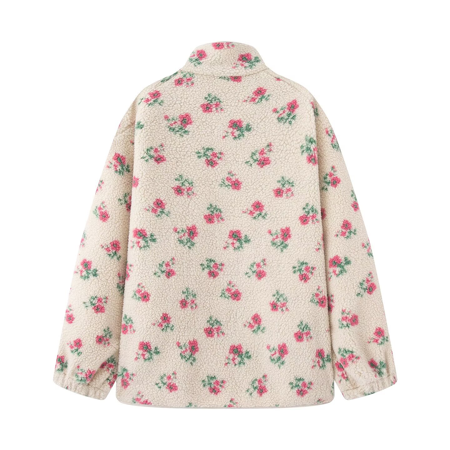 Fashion Floral Jacket For Wome - đánh giá và giá Sherpa Jacket Fleece