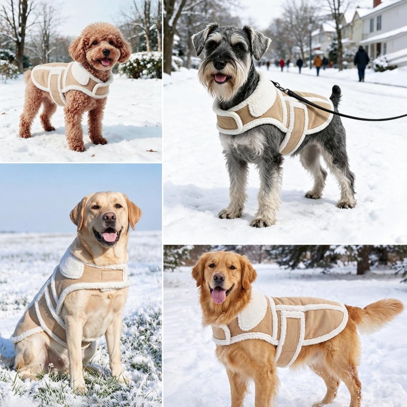 Winter Dog Coat Medium Breed S - đánh giá và giá Sherpa Jacket Fleece
