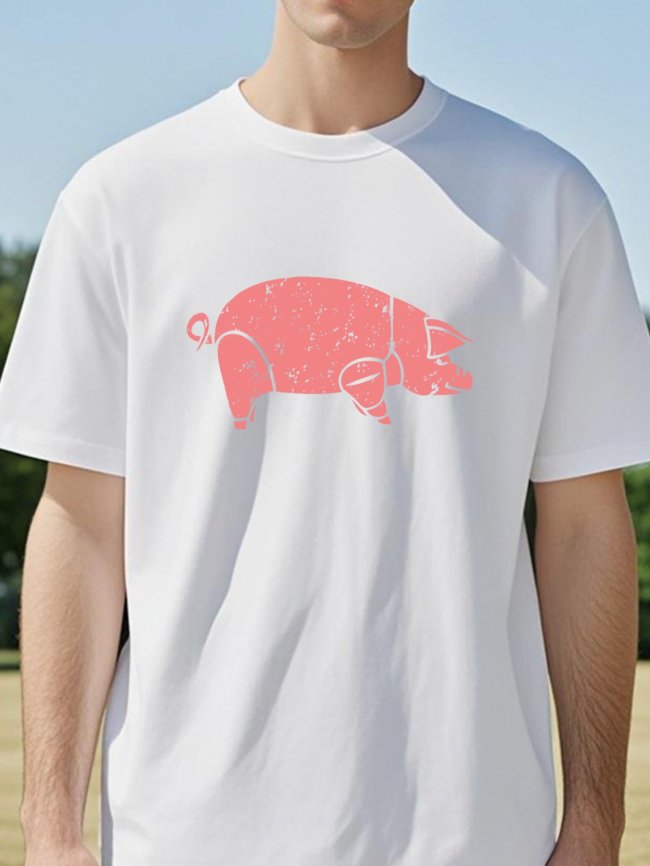 Pig Pink Floyd Animals print G - đánh giá và giá Men'S Fashion Pink Shirt