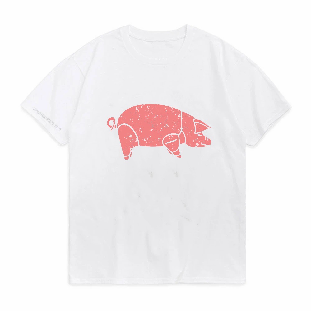 Pig Pink Floyd Animals print G - đánh giá và giá Men'S Fashion Pink Shirt