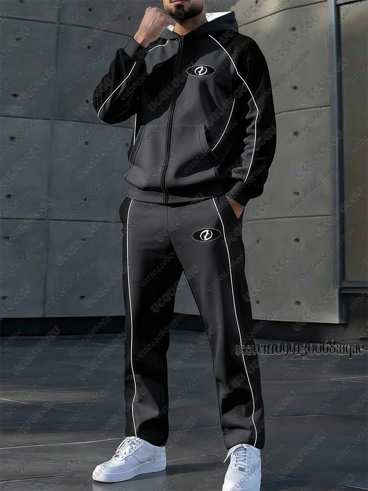 Autumn Winter New Men Tracksui - đánh giá và giá Mens Fashion Zip Up
