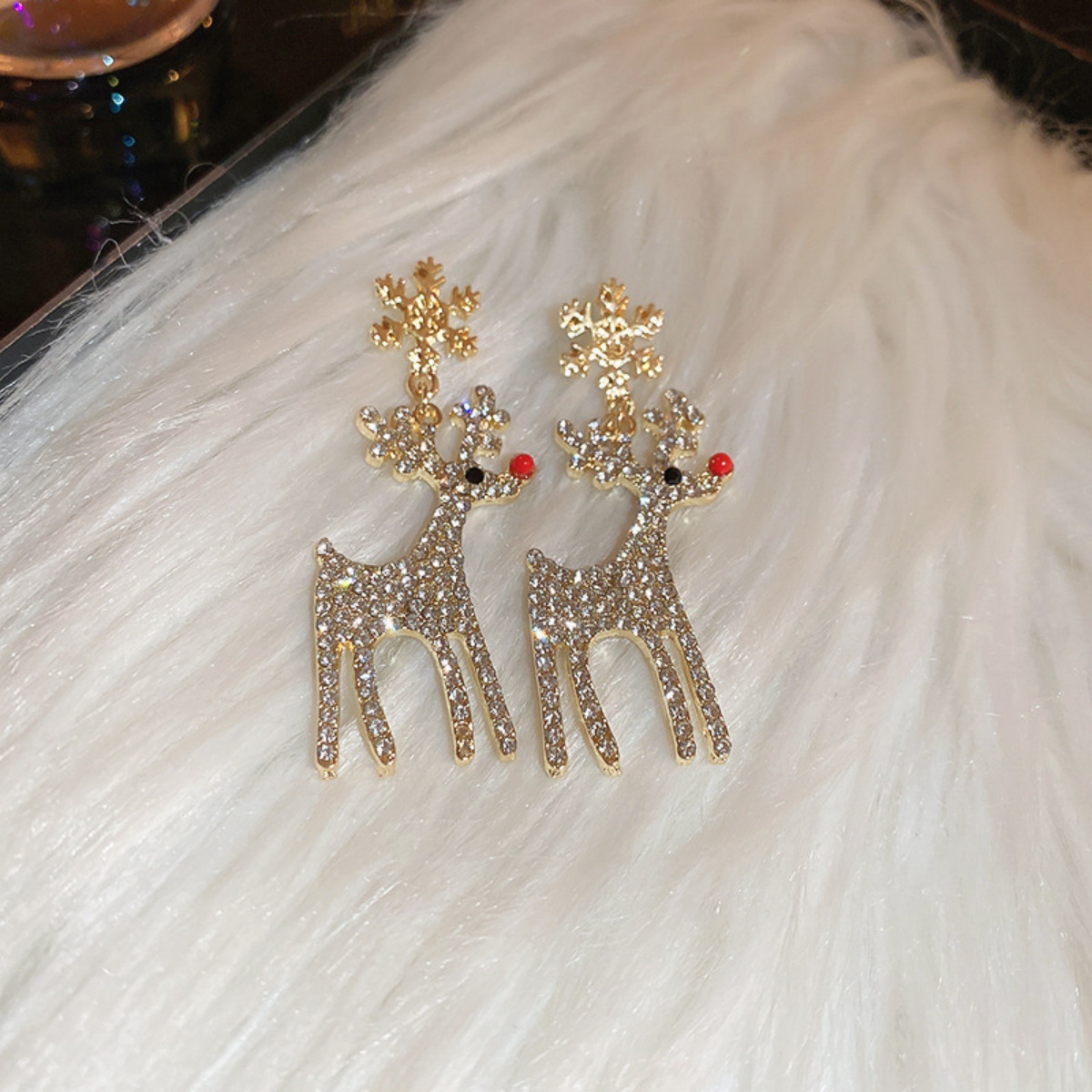 Xmas Holiday Deer Drop Earring - đánh giá và giá Men'S Fashion Xmas Party