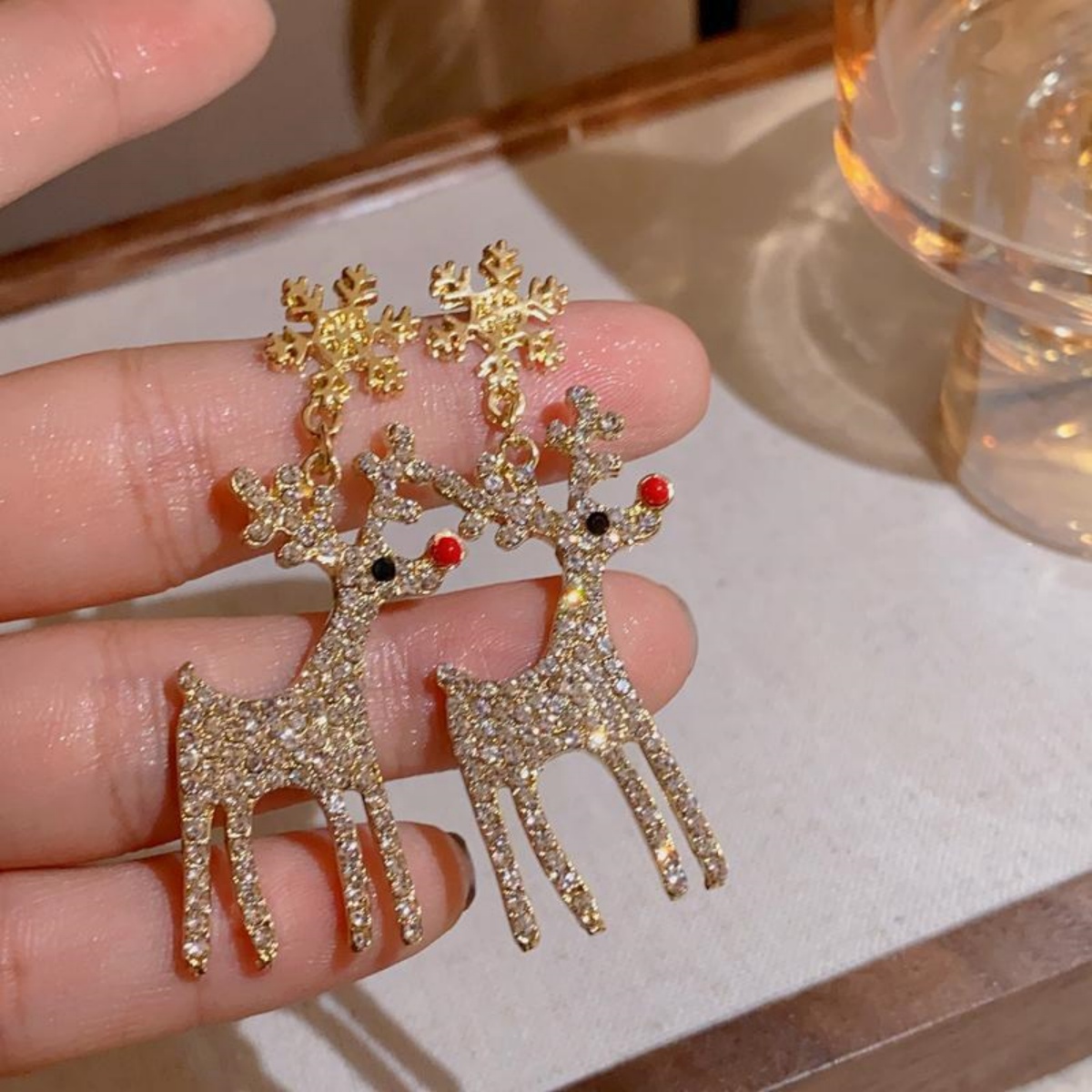 Xmas Holiday Deer Drop Earring - đánh giá và giá Men'S Fashion Xmas Party