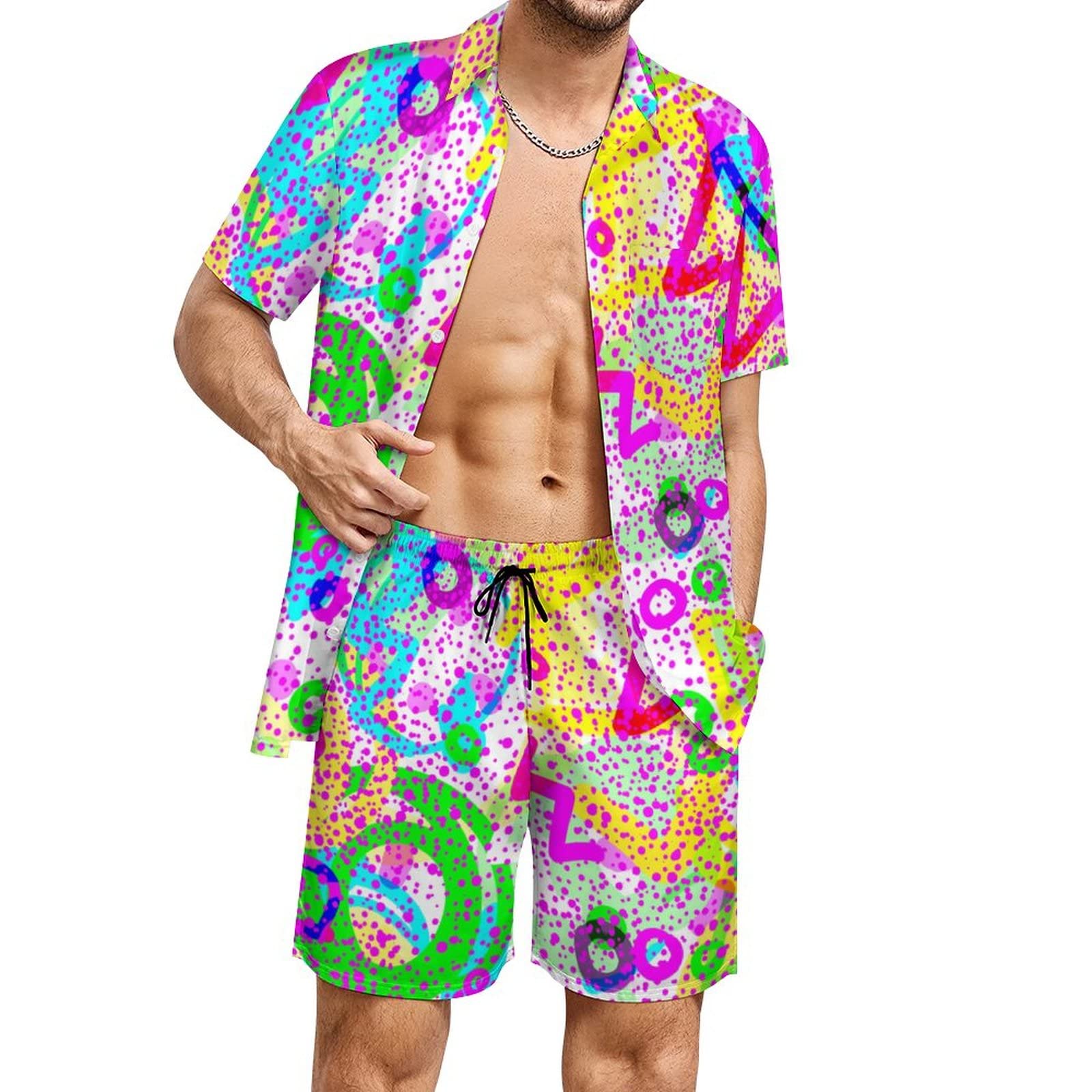 Summer Irregular Geometric 3D  - đánh giá và giá Men'S Fashion Outfits
