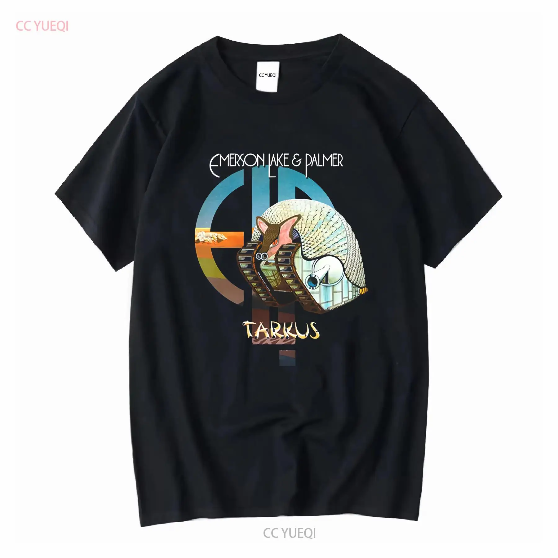 Tarkus ELP Emerson Lake and Pa - đánh giá và giá Mens Fashion Black Shirt