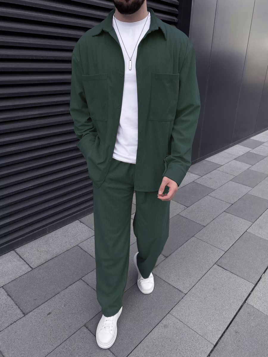 Men's Corduroy Two-Piece Outfi - đánh giá và giá Men'S Fashion Outfits