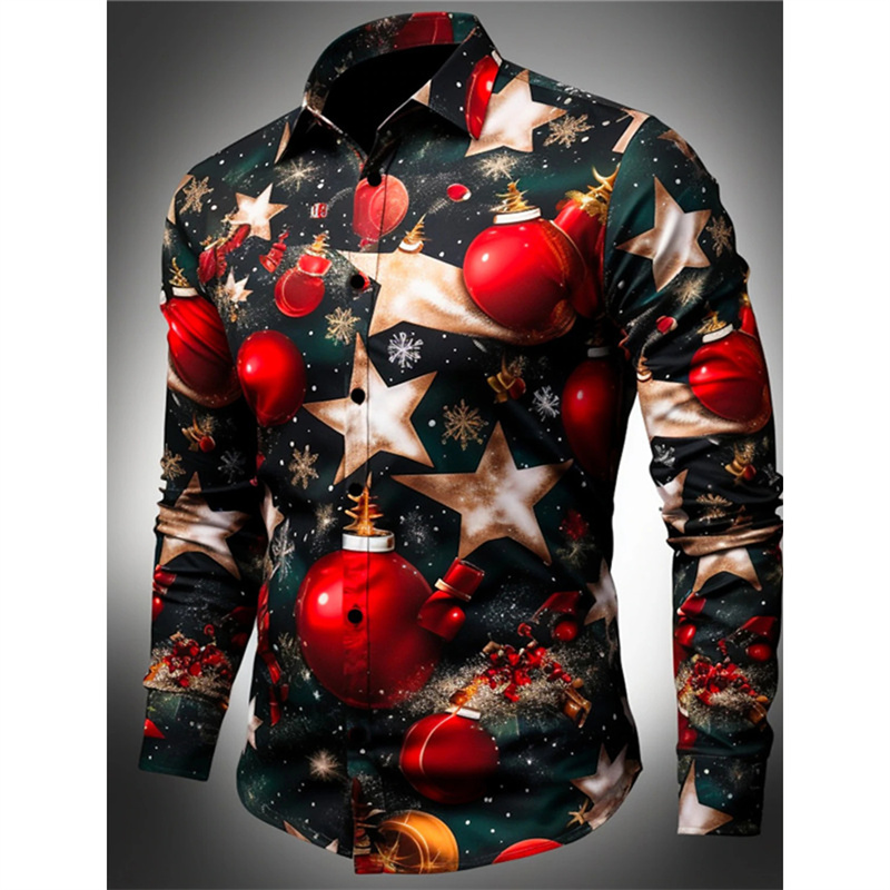 Men Fashion Long Sleeve Button - đánh giá và giá Men'S Fashion Xmas Party