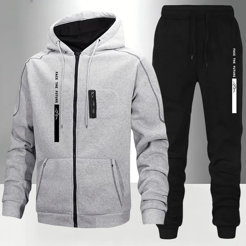 Hot Sale Men's Hooded Tracksui - đánh giá và giá Mens Fashion Zip Up