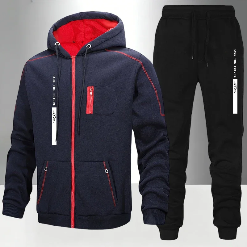 Hot Sale Men's Hooded Tracksui - đánh giá và giá Mens Fashion Zip Up