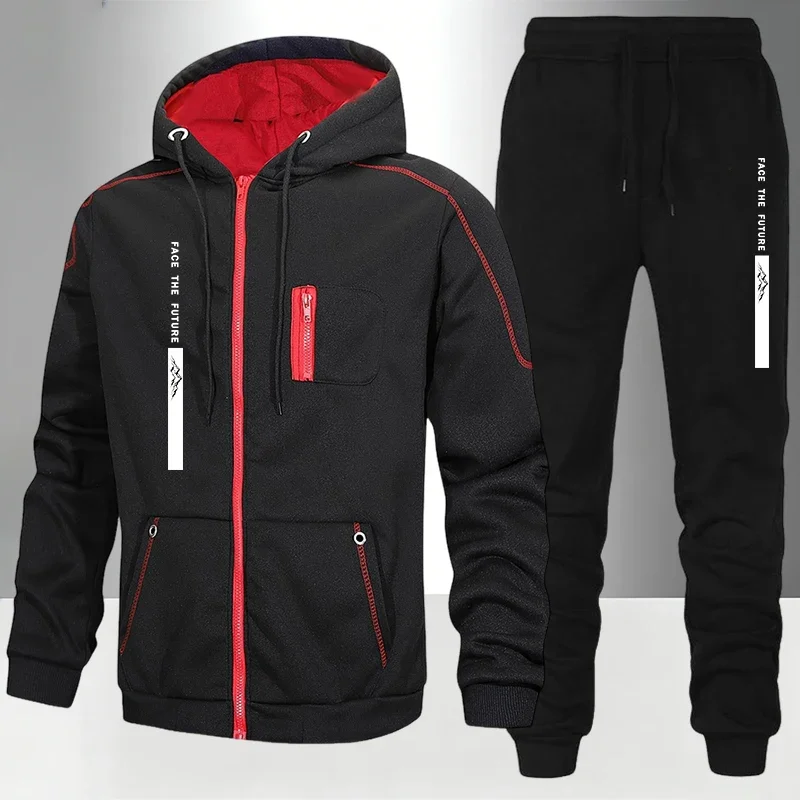 Hot Sale Men's Hooded Tracksui - đánh giá và giá Mens Fashion Zip Up