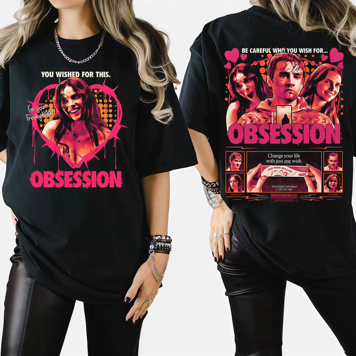 One Wish Willow Obsession Horr - đánh giá và giá Men'S Fashion Pink Shirt