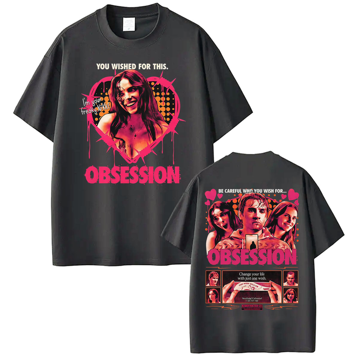 One Wish Willow Obsession Horr - đánh giá và giá Men'S Fashion Pink Shirt