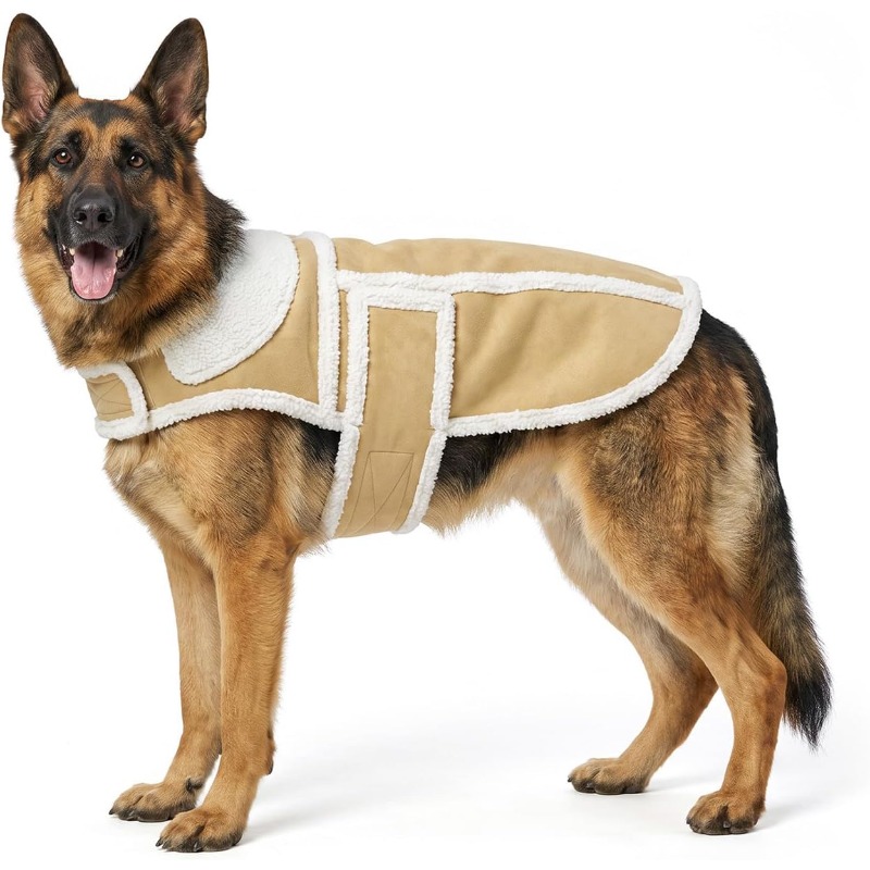 Winter Dog Coat Large Breed Sh - đánh giá và giá Sherpa Jacket Fleece