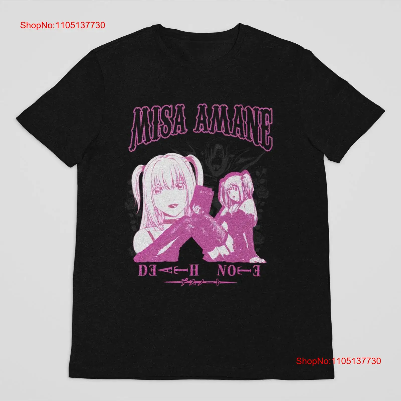 Vintage Anime Shinigami Black  - đánh giá và giá Men'S Fashion Pink Shirt