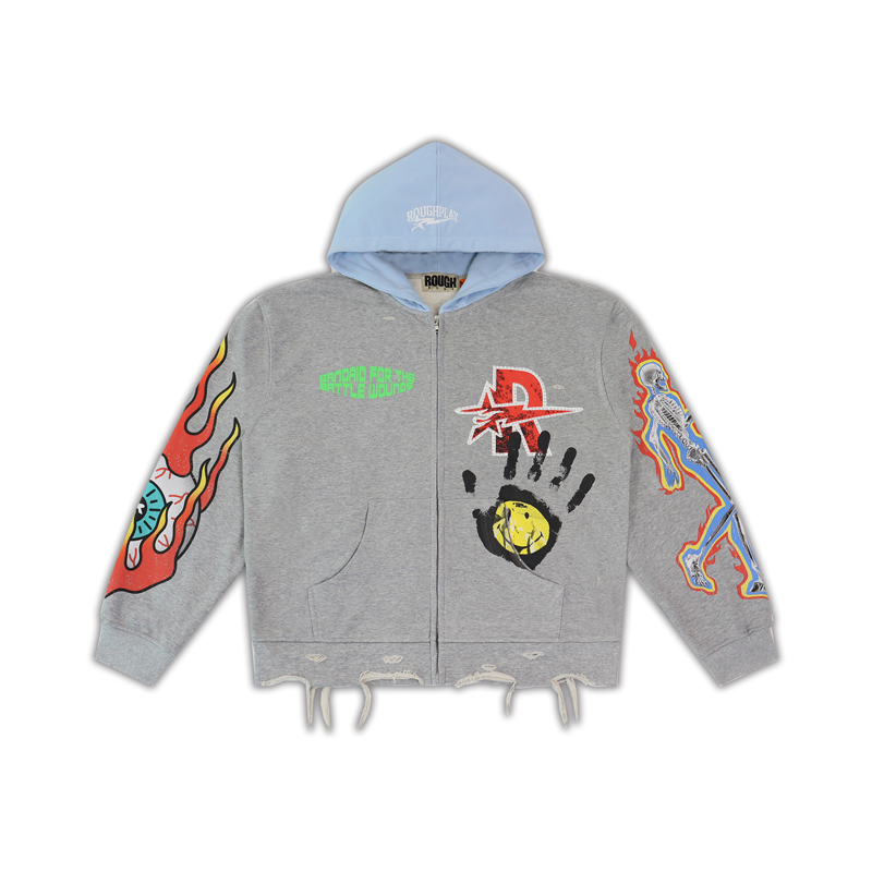 26SS New Rough Play Men's Sets - đánh giá và giá Mens Fashion Zip Up