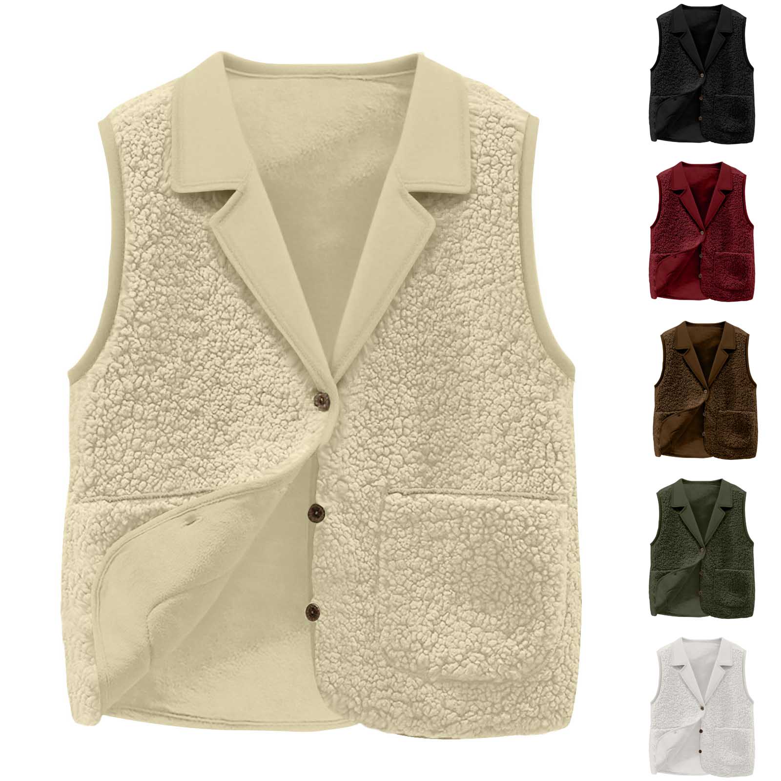 Women's Sherpa Fleece Vest, La - đánh giá và giá Sherpa Jacket Fleece
