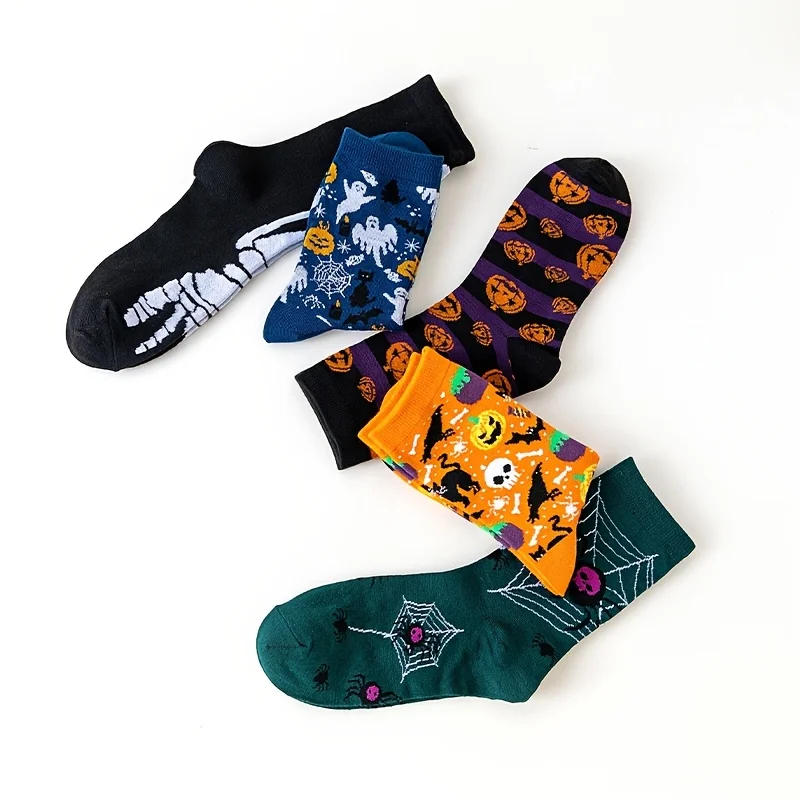 5Pairs Halloween Novelty Socks - đánh giá và giá Men Fashion Rave