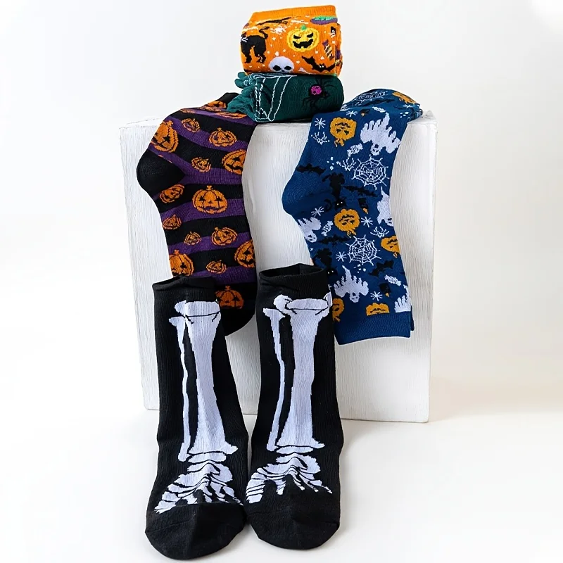 5Pairs Halloween Novelty Socks - đánh giá và giá Men Fashion Rave